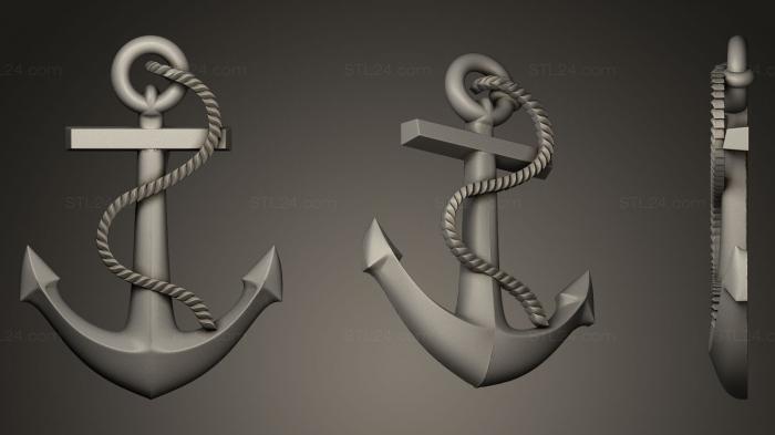 Miscellaneous figurines and statues (Anchor, STKR_0077) 3D models for cnc